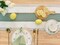 Boho Macrame Sage Green Table Runner with Tassels (12x72 Inches)